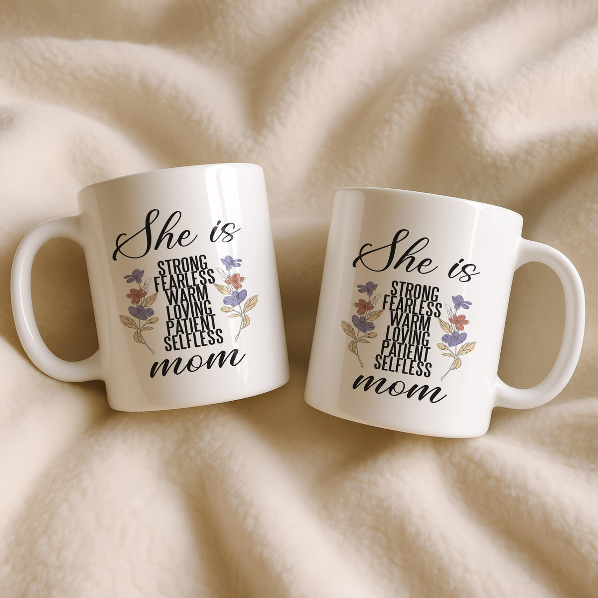 Inspirational Mom Ceramic Mug, Motherhood Gift, Customizable Coffee Cup