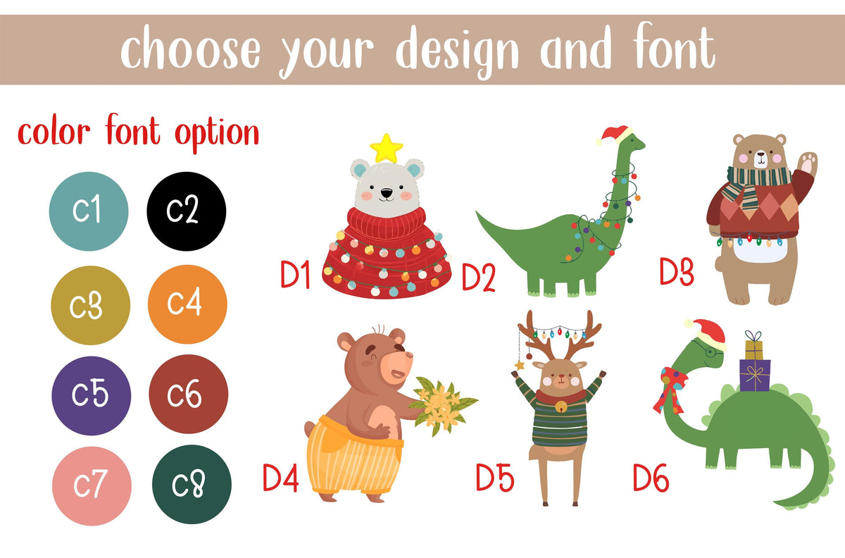 Personalized Christmas Dinosaur Mug, Custom Name Ceramic Cup, Ceramic Mug