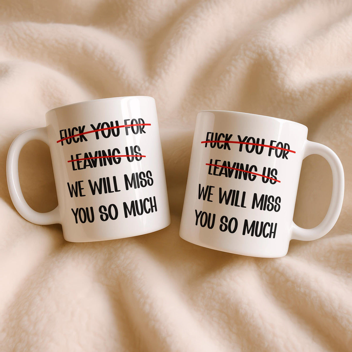 We Will Miss You Coffee Mug, Farewell Gift, Coworker Leaving Mug, Office Humor Cup