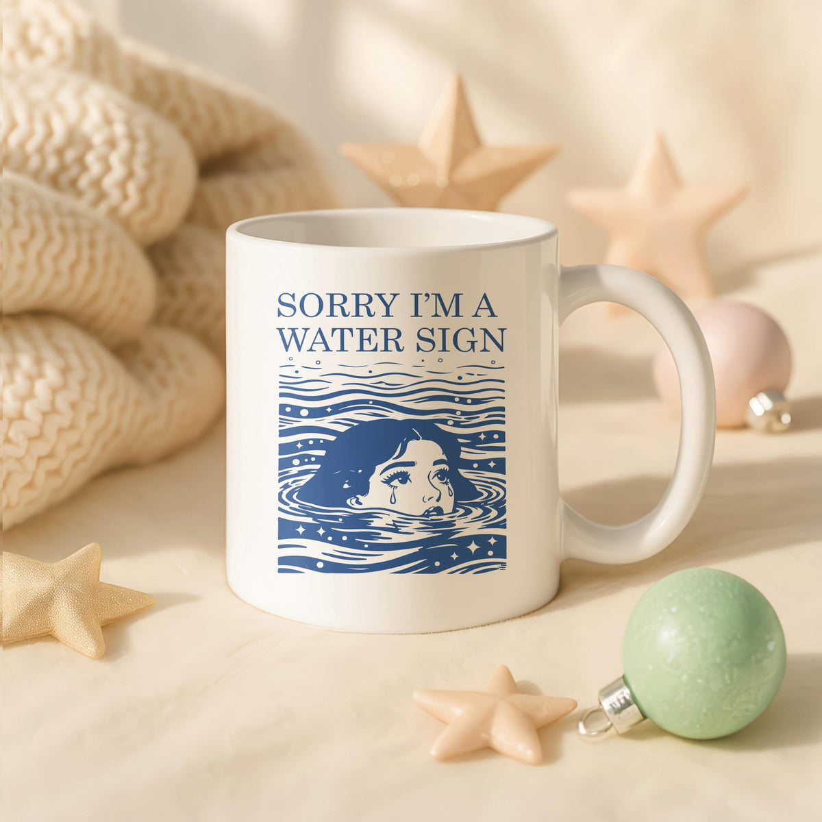 Water Sign Mug, Cancer Pisces Scorpio Coffee Cup, Funny Zodiac Gift