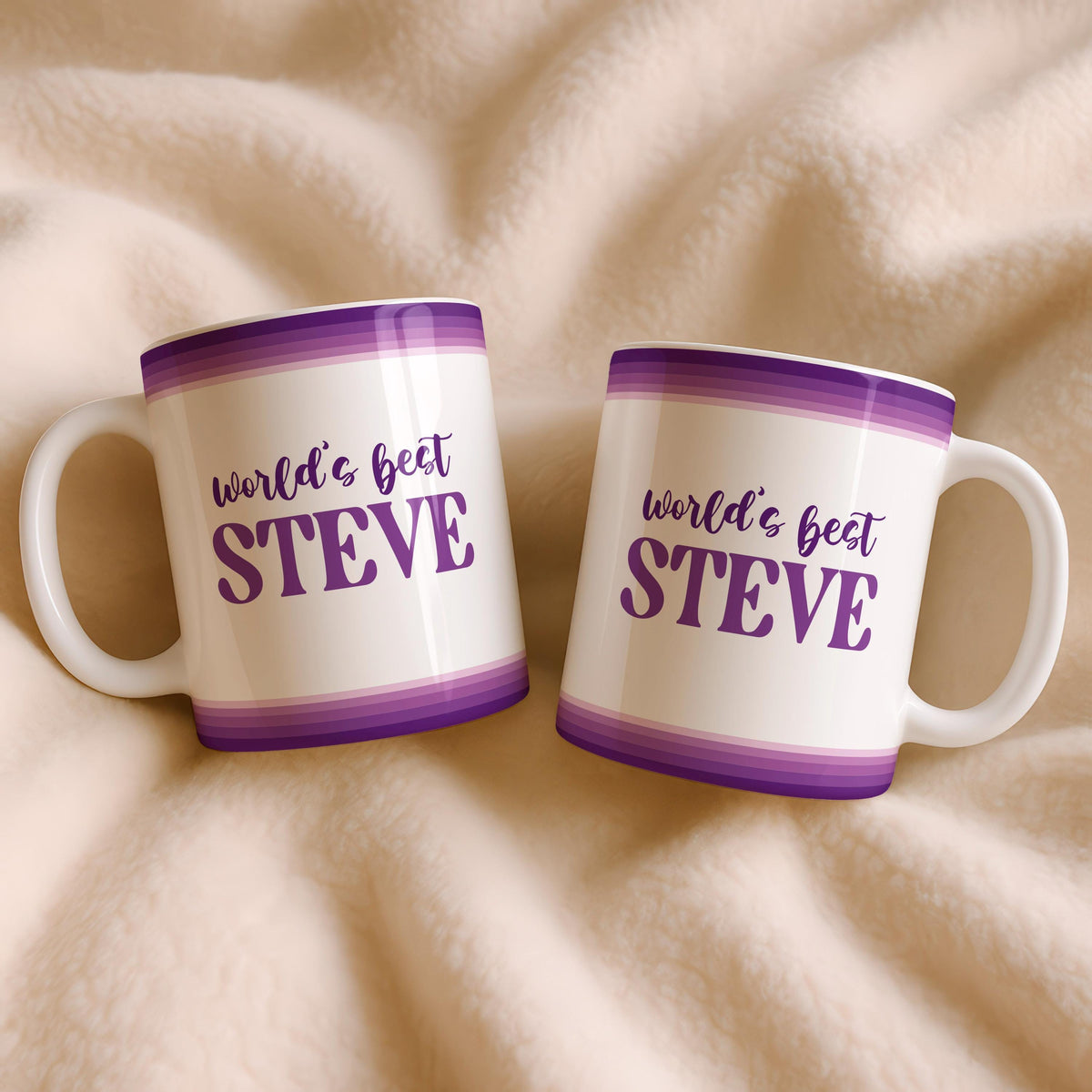Personalized Name Ceramic Mug, World's Steve Coffee Cup