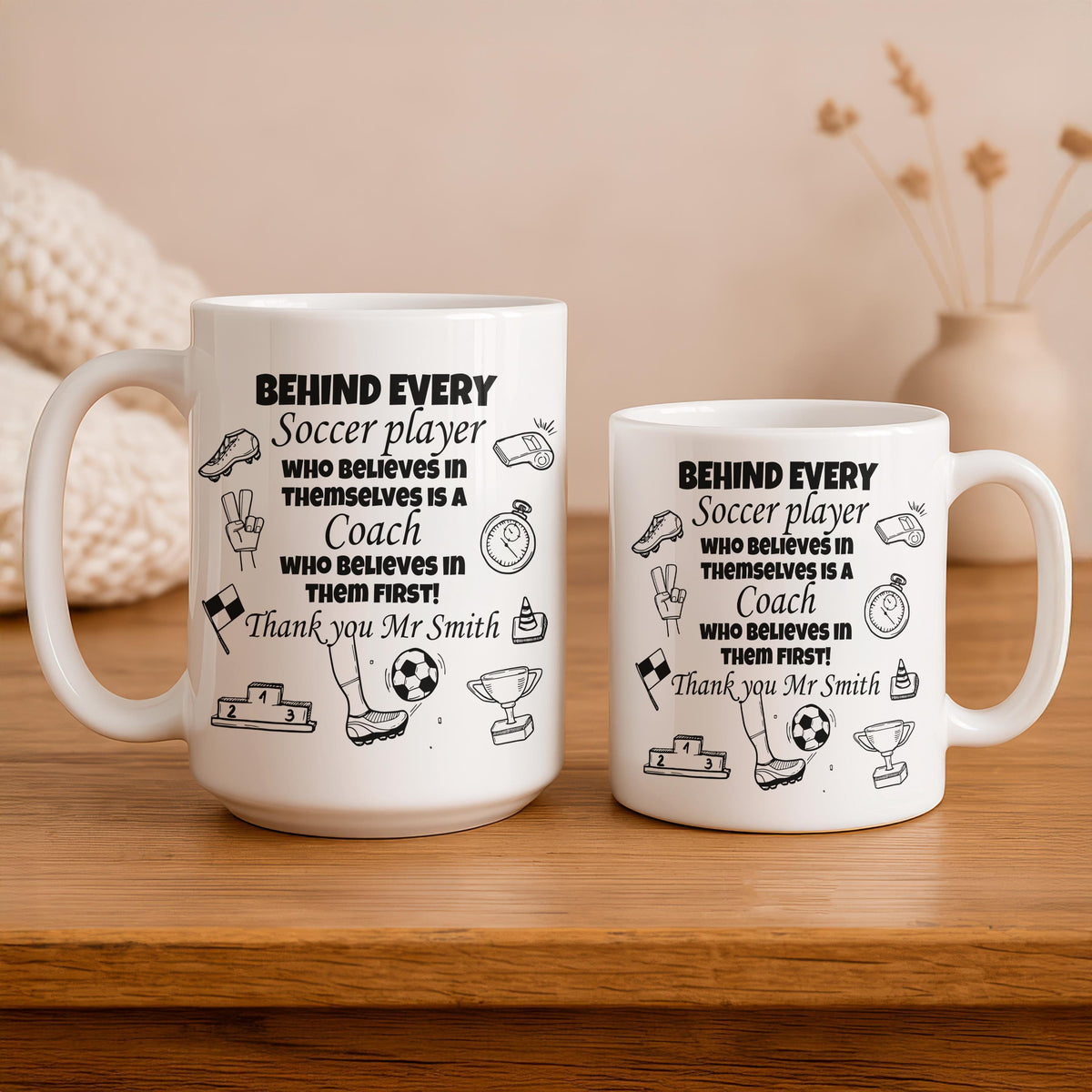 Soccer Coach Appreciation Ceramic Mug