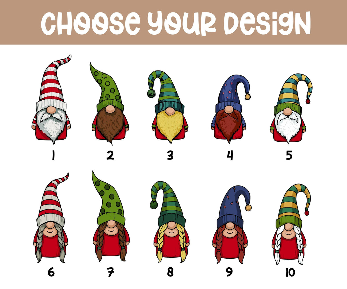 Personalized Gnome Christmas Mug, Custom Ceramic Coffee Cup, Xmas Gift for Friends
