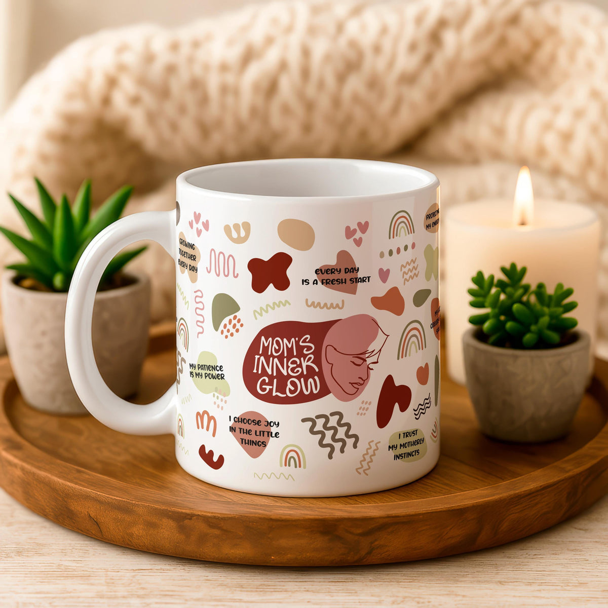Mom’s Inner Glow Ceramic Mug