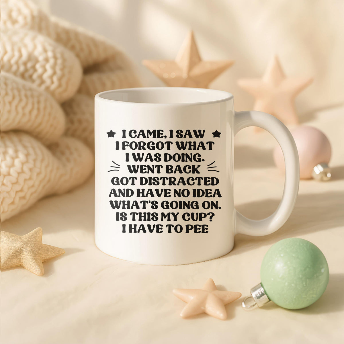 Funny ADHD Mug, I Forgot What I Was Doing Coffee Cup, Sarcastic Humor Tea Mug