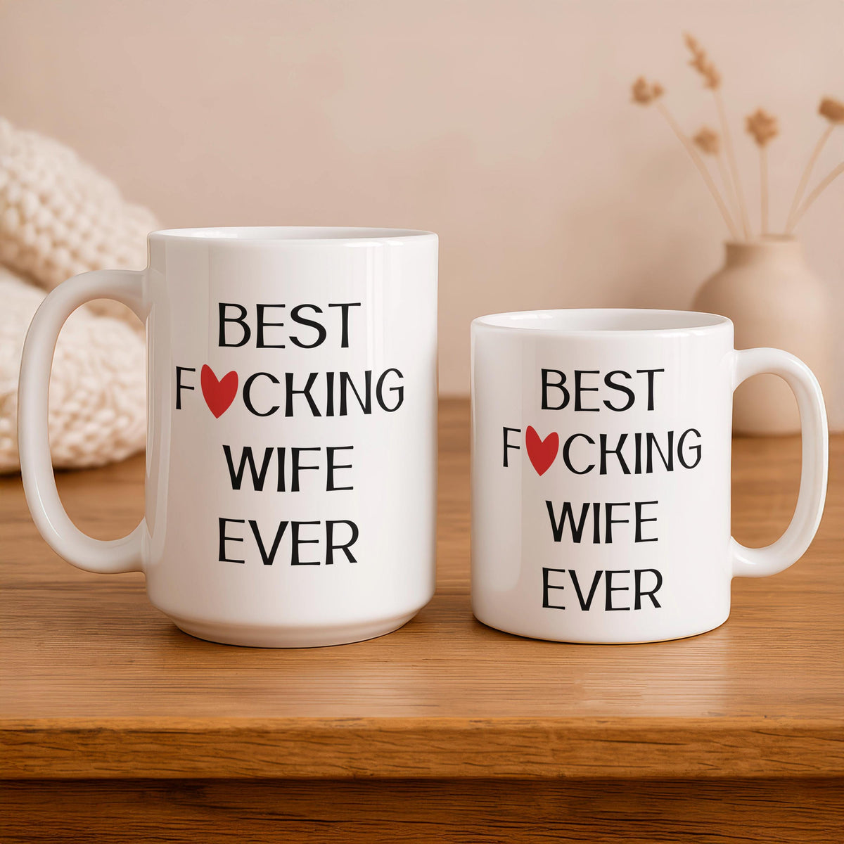Funny Wife Mug, Sarcastic Anniversary Gift, Custom Ceramic Coffee Cup