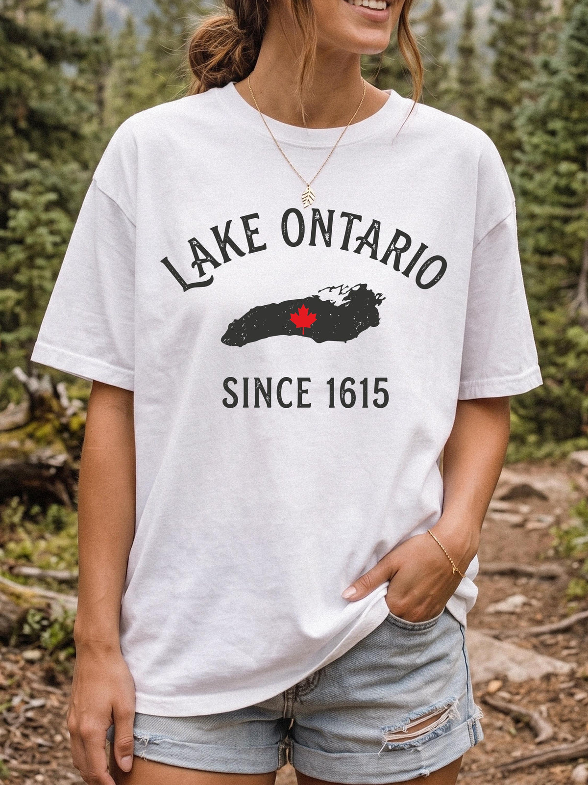 Lake Ontario Map Graphic Shirt