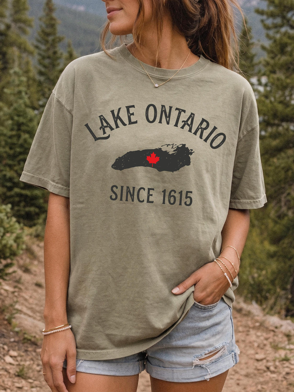 Lake Ontario Map Graphic Shirt