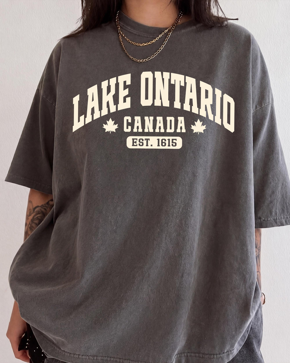 Lake Ontario Collegiate Lettering Shirt