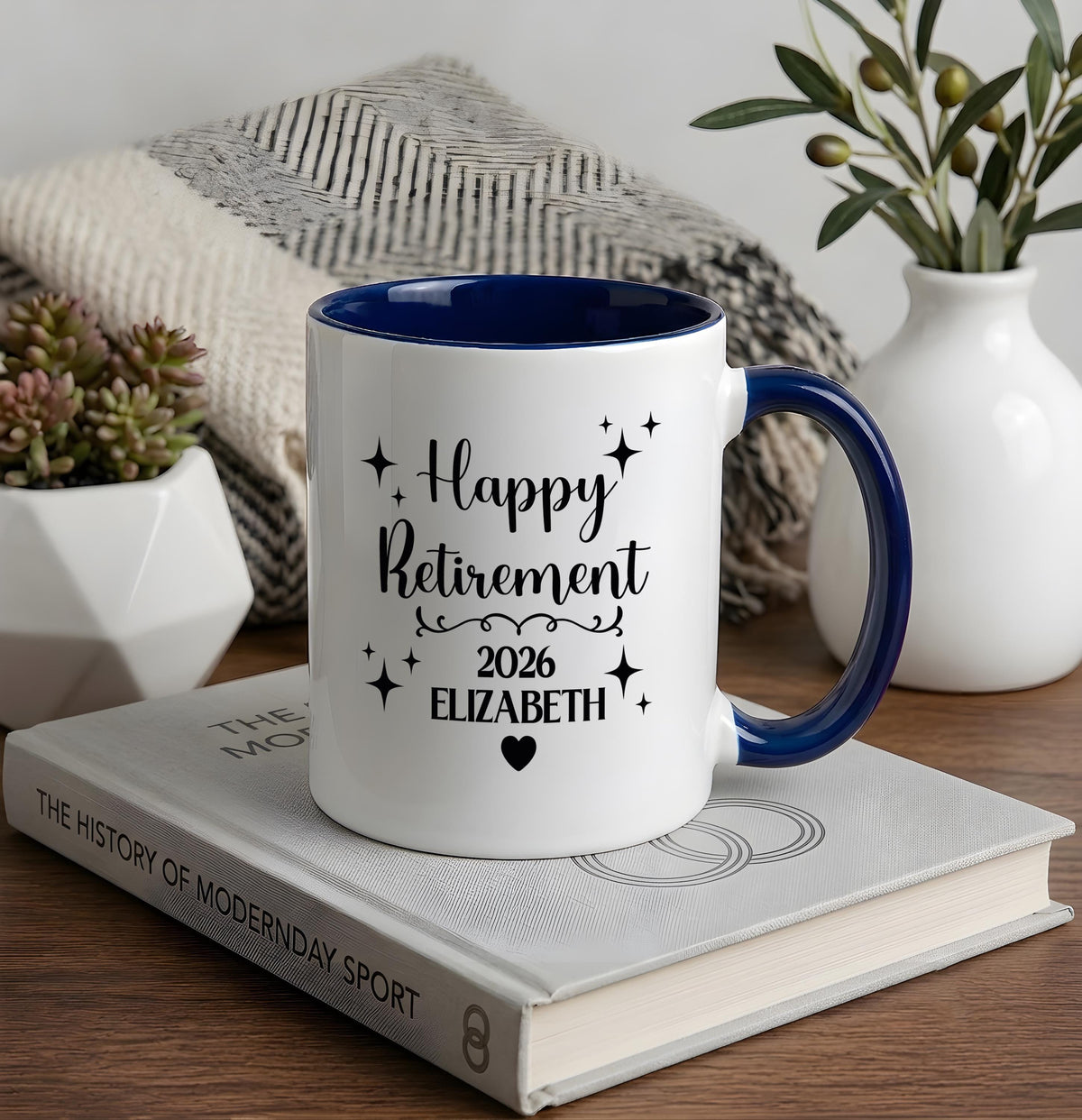 Custom Name Happy Retirement Coffee Mug, Every Sip Tastes Like It's Not My Problem Anymore Cup