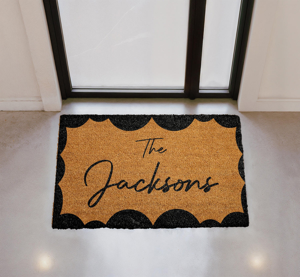 Personalized Coir Doormat, Custom Family Welcome Mat, Housewarming Gift