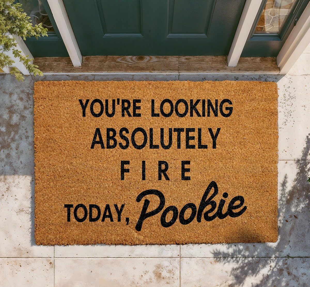 Personalized Coir Doormat, Flirty Funny Welcome Mat, Romantic Entry Rug