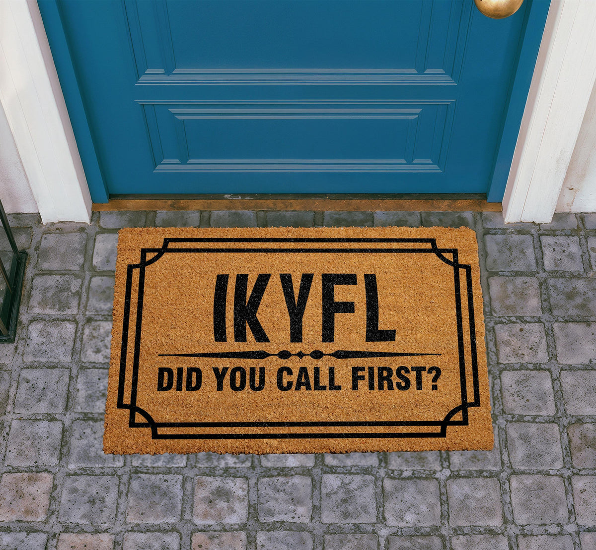 IKYFL Did You Call First Door Mat, Sarcastic Coir Welcome Mat