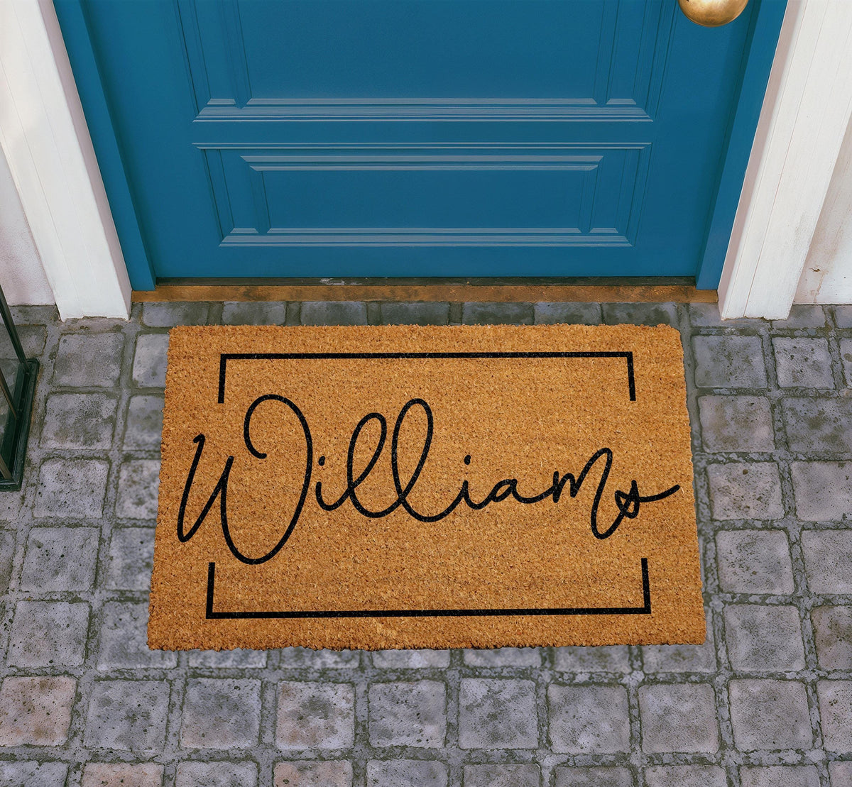Personalized Coir Doormat, Custom Welcome Mat, Housewarming Gift