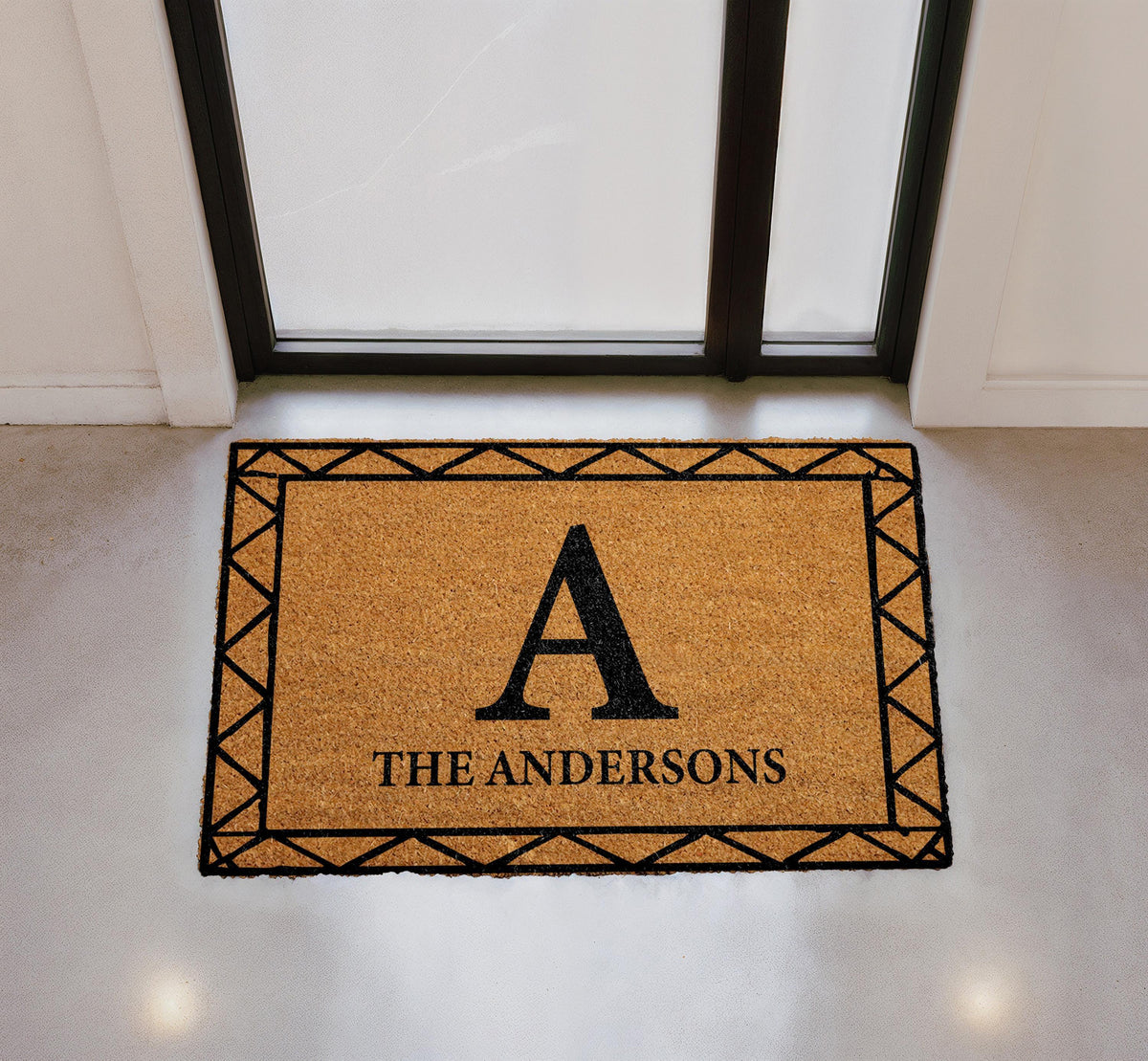 Personalized Coir Doormat, Custom Family Name Welcome Mat, Housewarming Gift