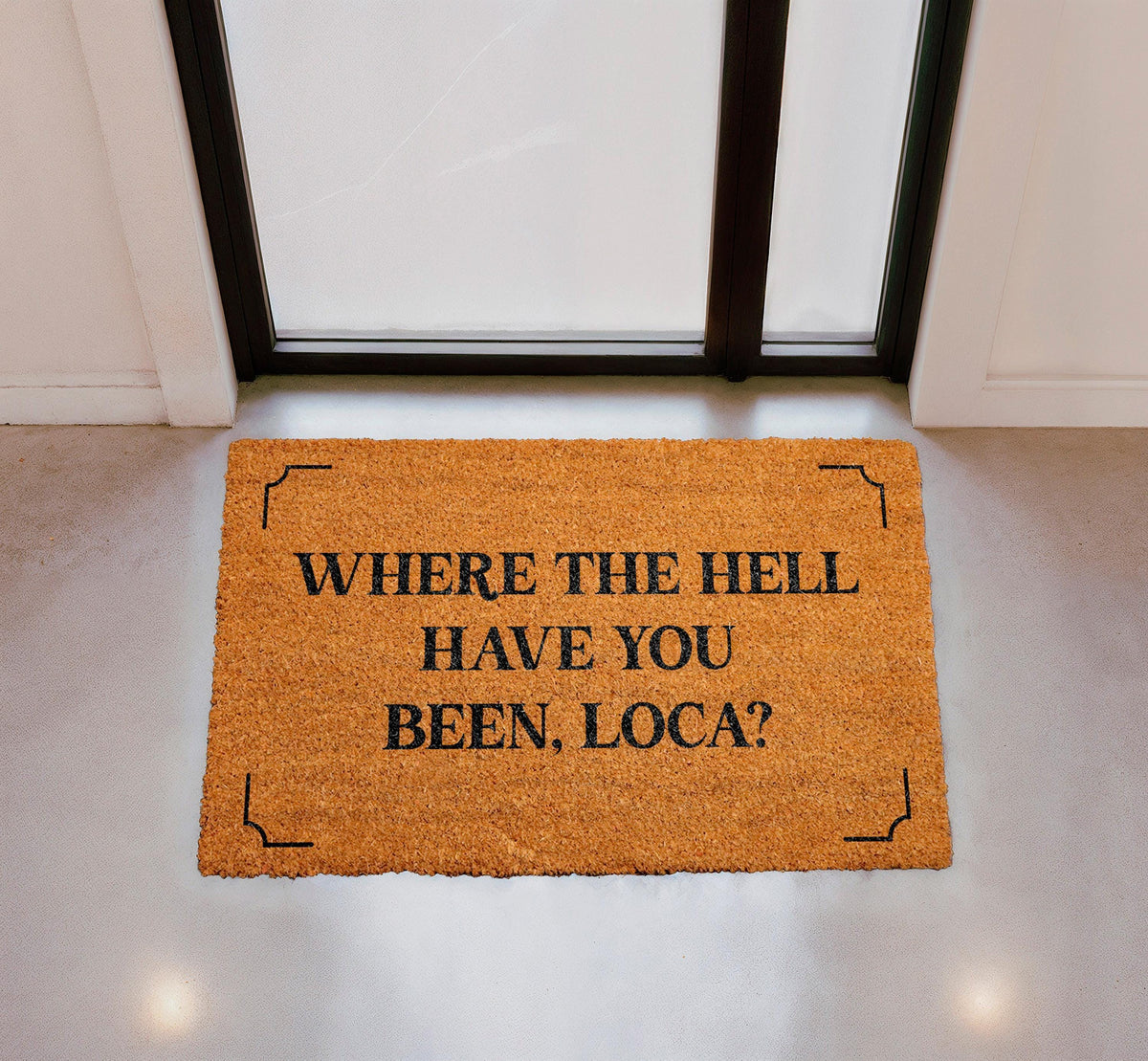 Where The Hell Have You Been Doormat, Funny Quote Welcome Mat, Sassy Front Porch Mat, Natural Coir Door Mat, Humorous Outdoor Entry Mat