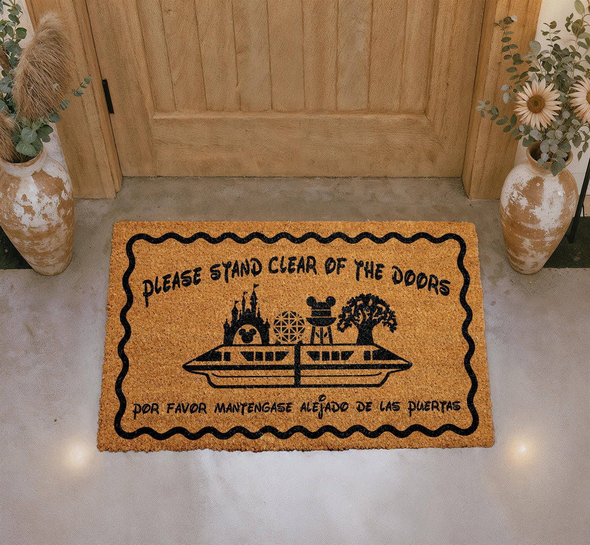 Funny Coir Doormat, Please Stand Clear of the Doors, Housewarming Gift