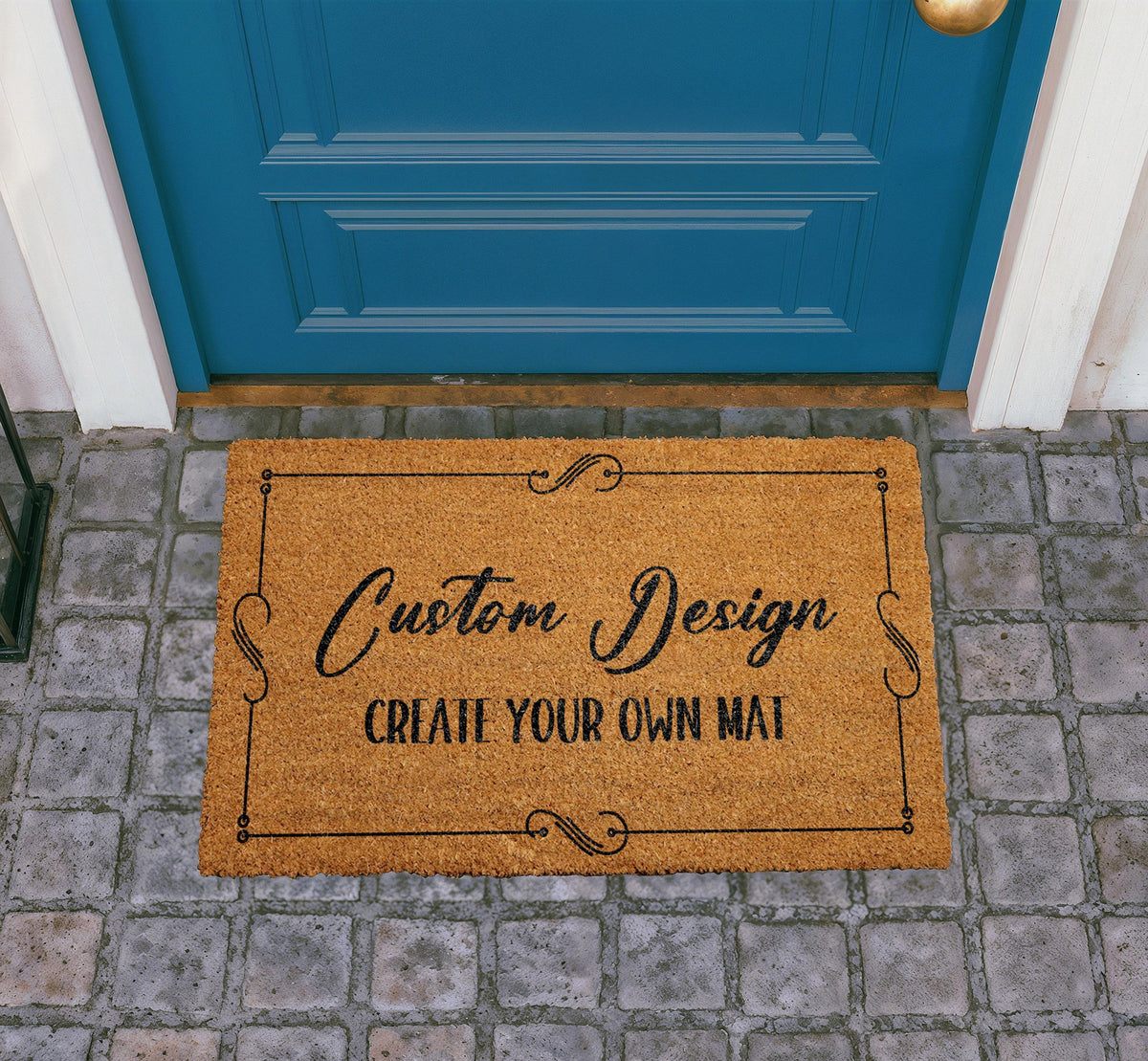 Custom Coir Doormat, Personalized Welcome Mat, Create Your Own Design Rug