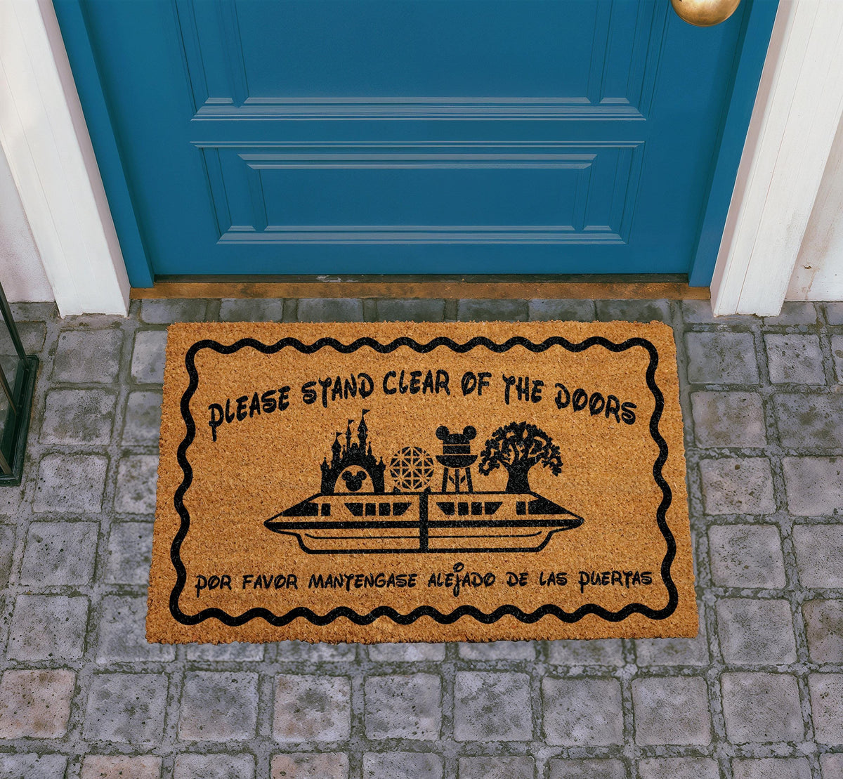 Funny Coir Doormat, Please Stand Clear of the Doors, Housewarming Gift