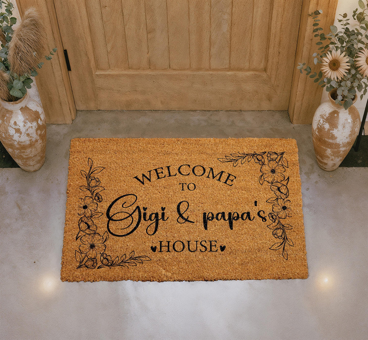 Personalized Grandparents’ House Coir Doormat