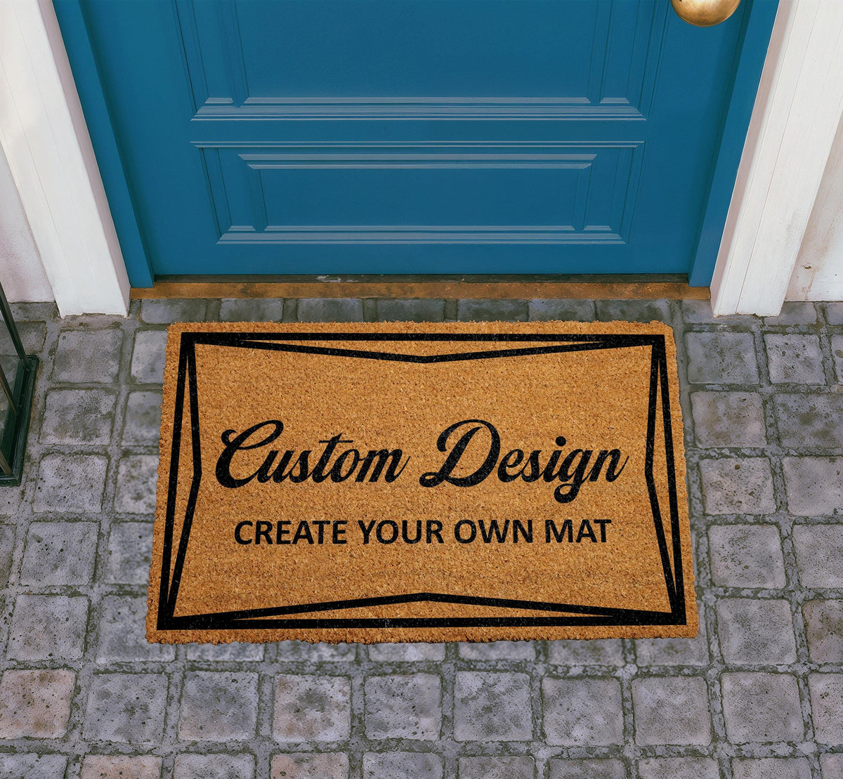 Custom Coir Doormat, Personalized Welcome Mat, Outdoor Entry Rug, Front Porch Decor