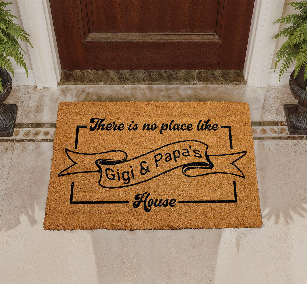 Personalized Grandparents’ House Coir Doormat