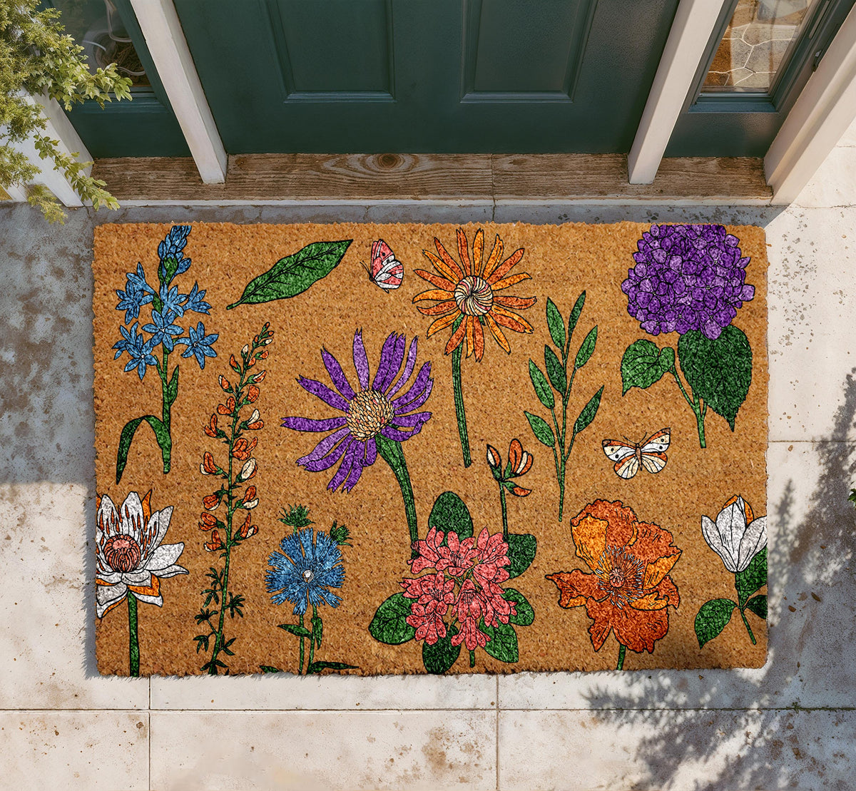 Wildflower Coir Doormat