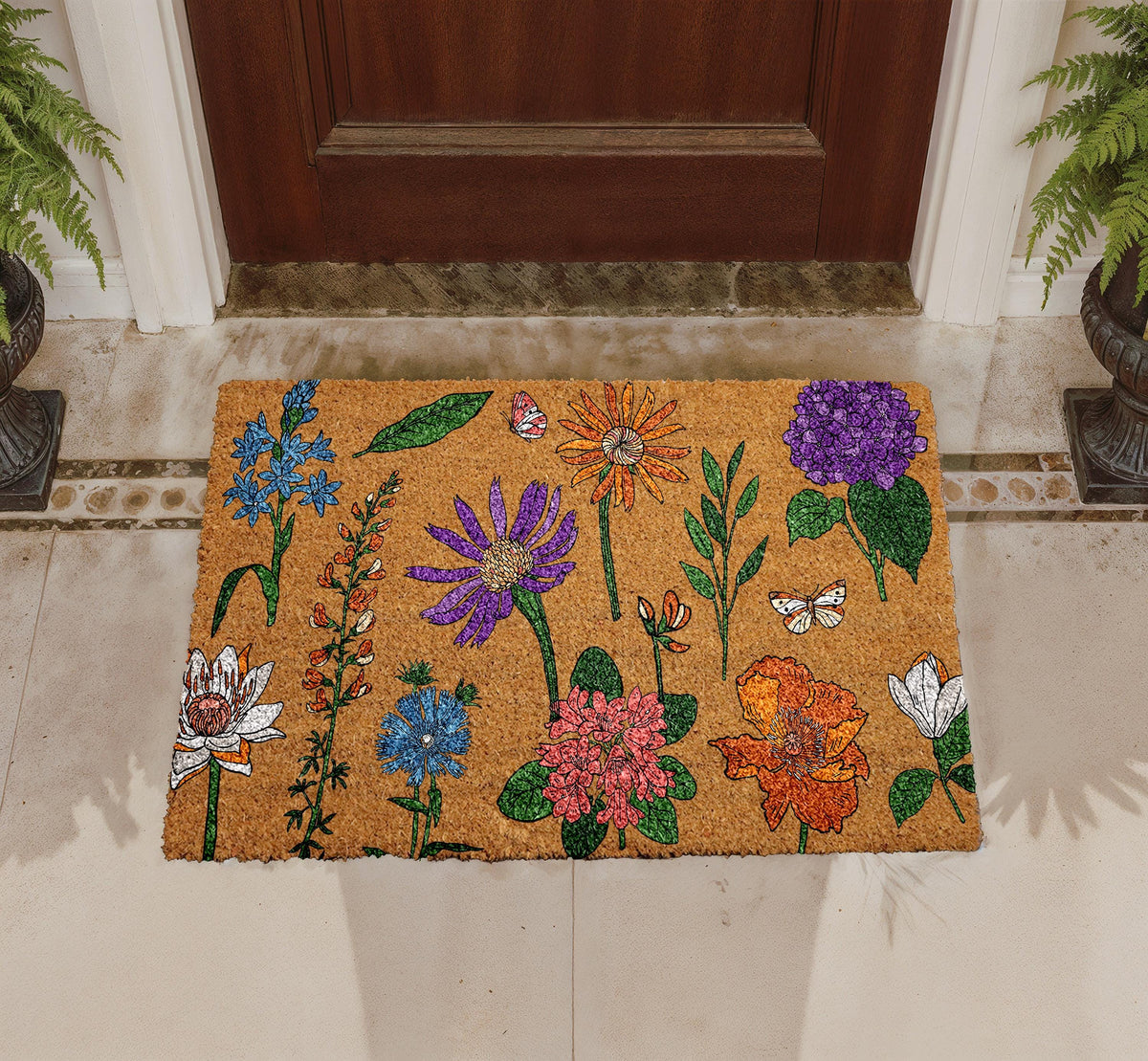 Wildflower Coir Doormat
