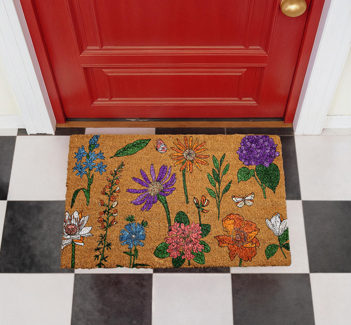Wildflower Coir Doormat