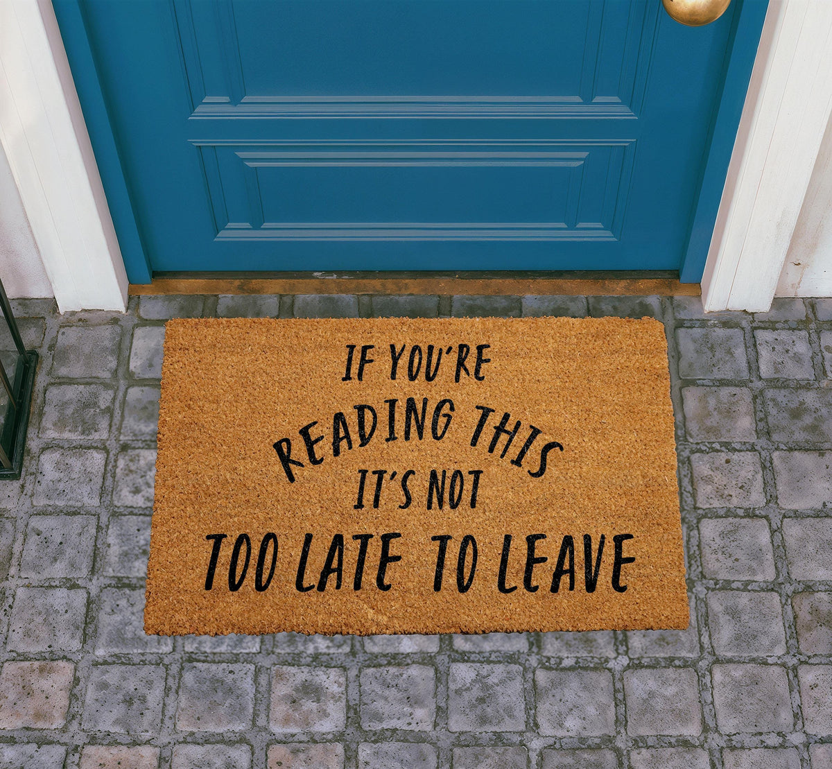 Sarcastic Coir Doormat, Funny Welcome Mat, Natural Fiber Rug, Front Porch Decor