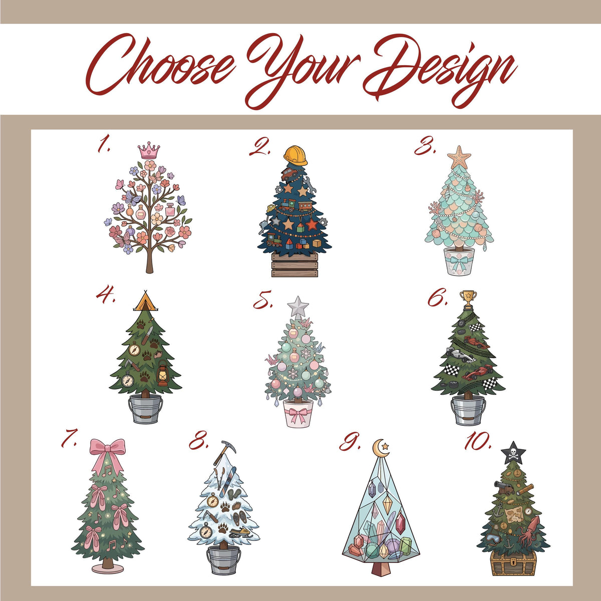 Personalized Brothers & Sister Crystal Glass Ornament, Custom Christmas Tree Names