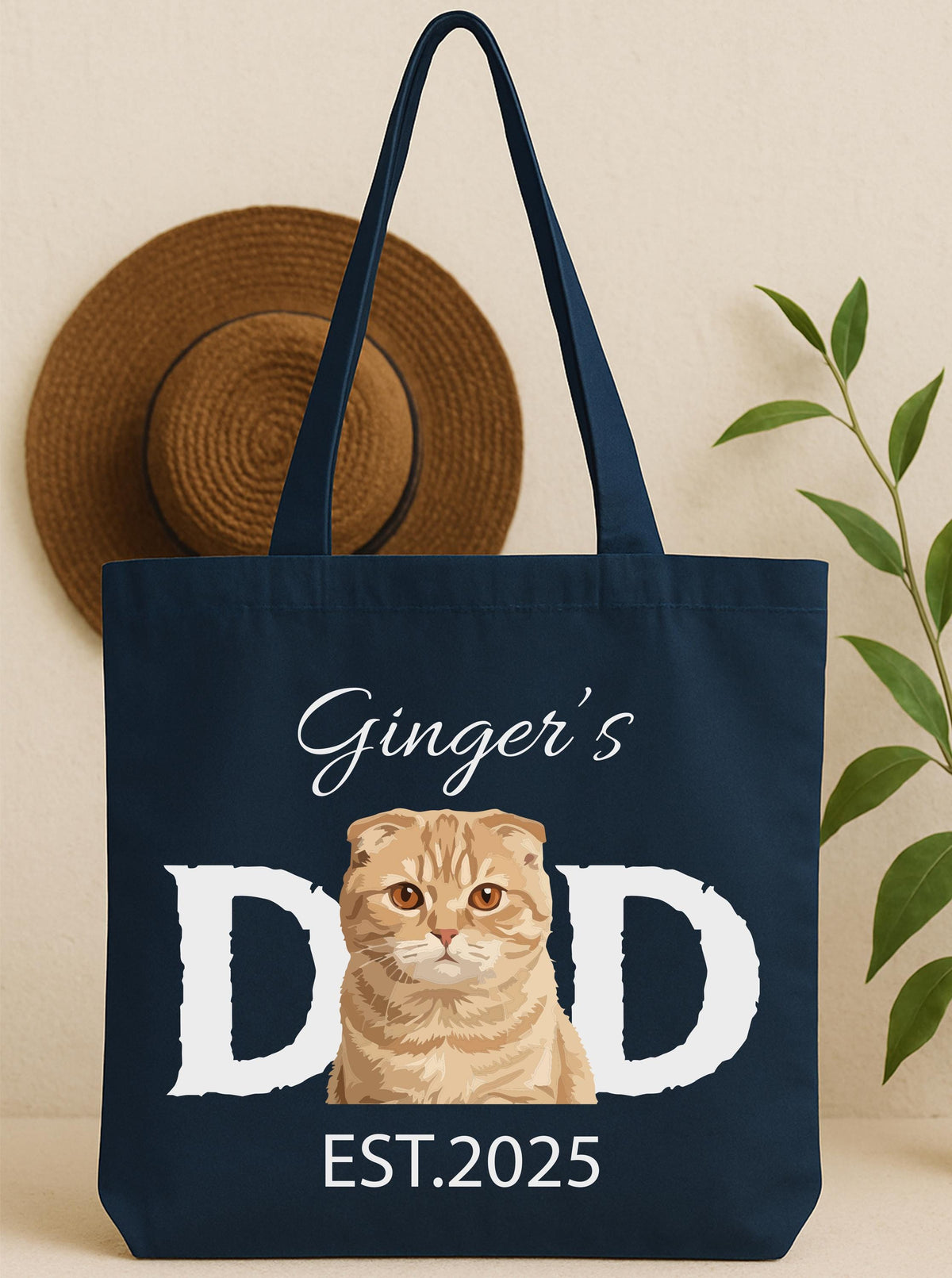 Custom Cat Mom & Dad Tote Bags, Cat Mom Gift Tote, Cat Lover Tote Bag, Cats Graphic Bag