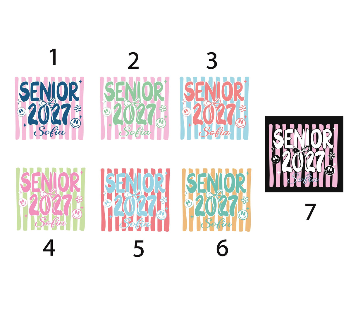 Personalized Senior 2027 Comfort Colors® Shirt, High School Senior T-Shirts