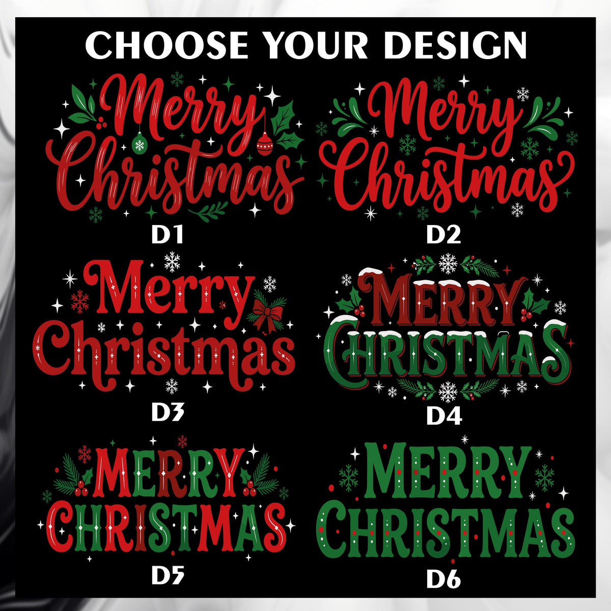 Design Optional Merry Christmas Doormat, Aesthetic Winter Holiday Welcome Mat