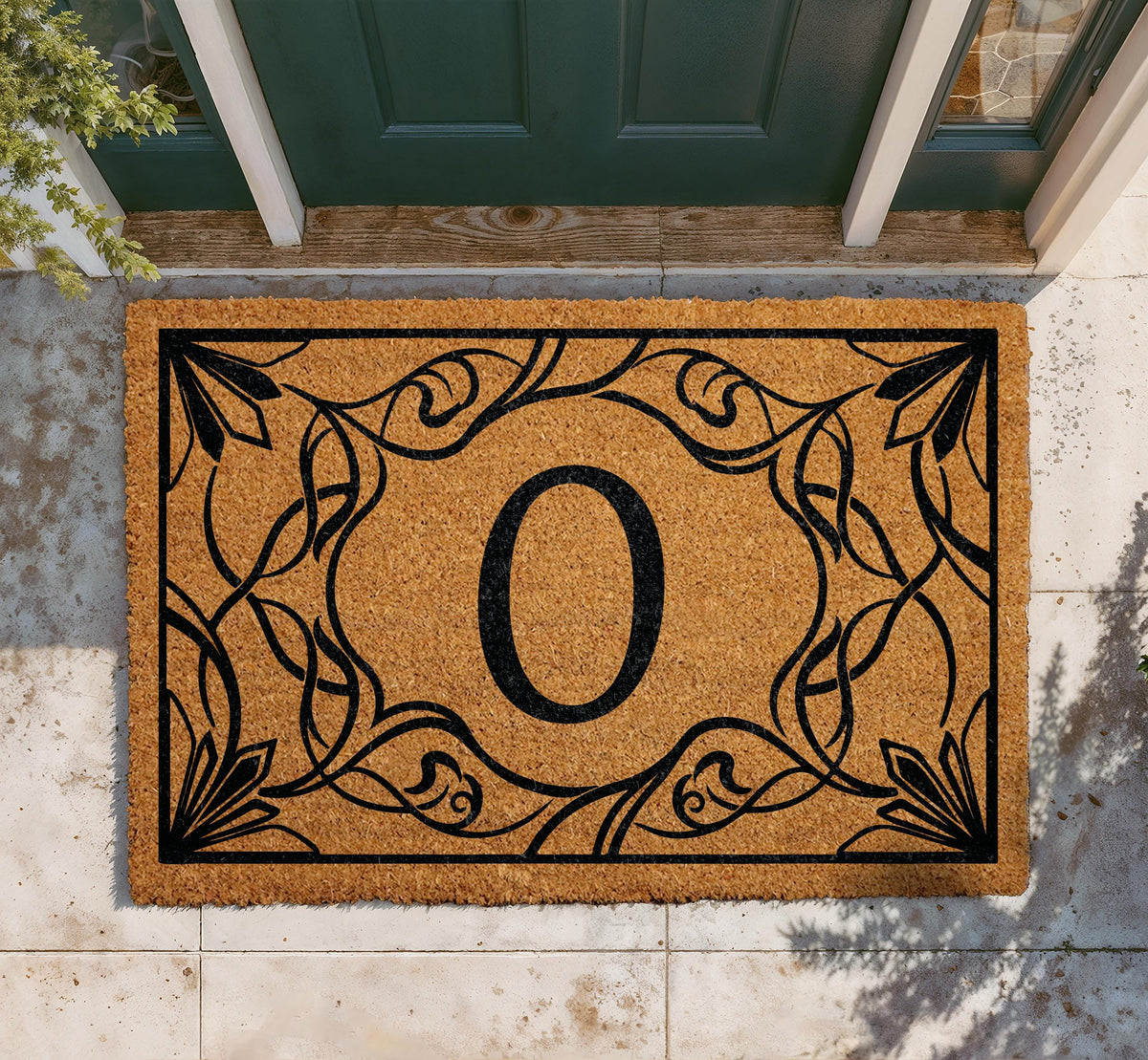 Custom Monogram Coir Doormat, Personalized Welcome Mat, Housewarming Gift (18"x30")