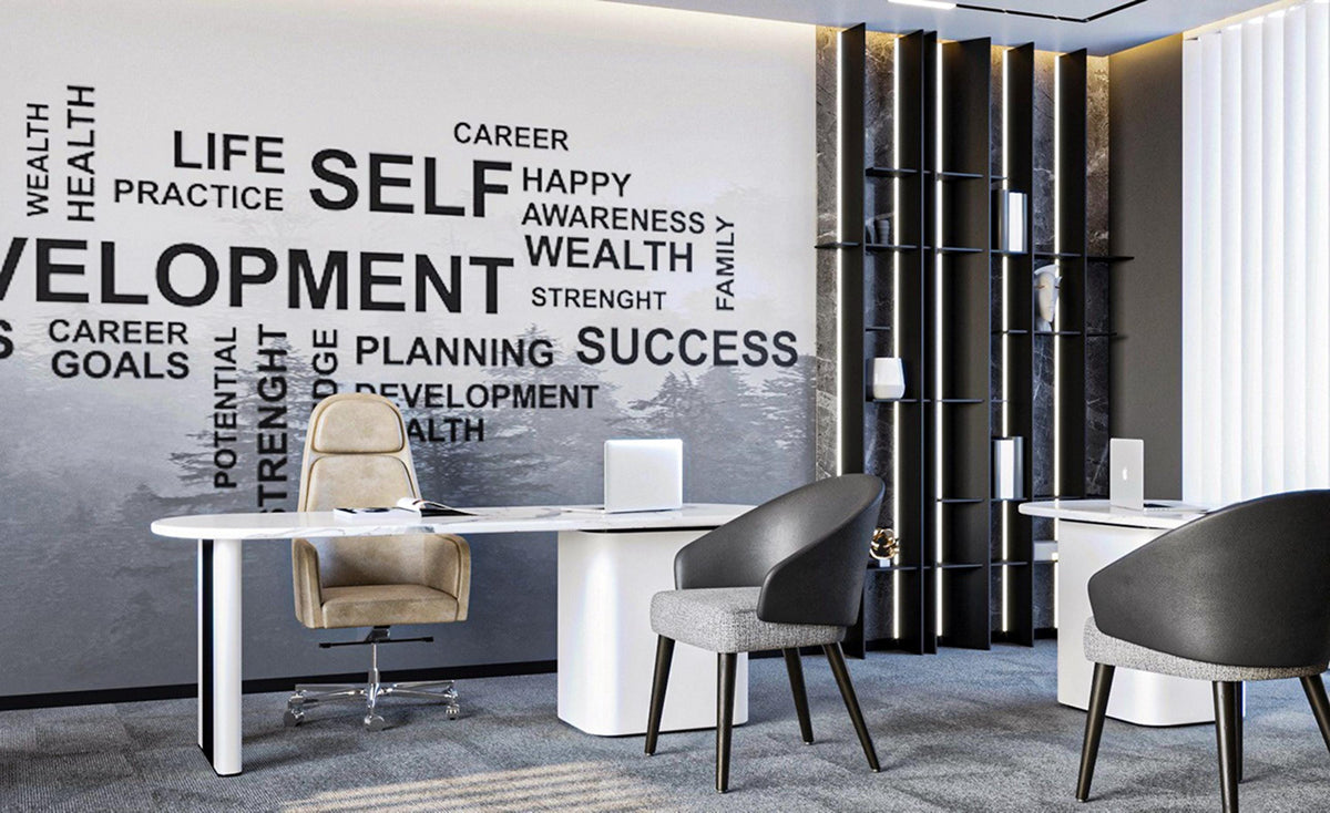 Custom Business Wall Mural, Logo Wallpaper, Office Branding (Personalized)