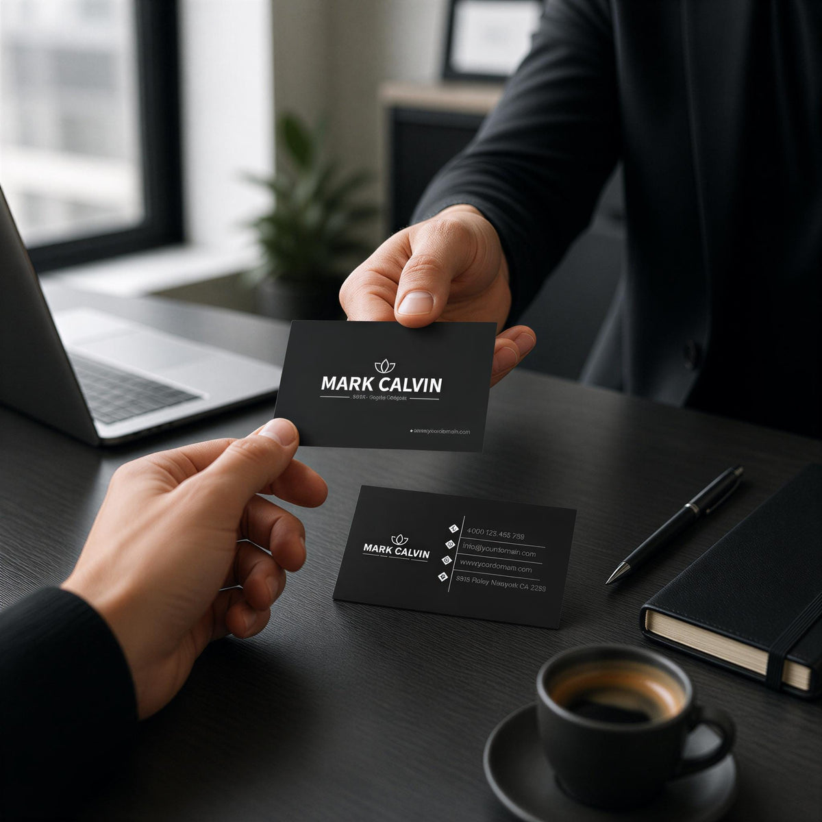 Custom Business Cards, Full-Color Printing, Professional Branding (3.5" x 2")