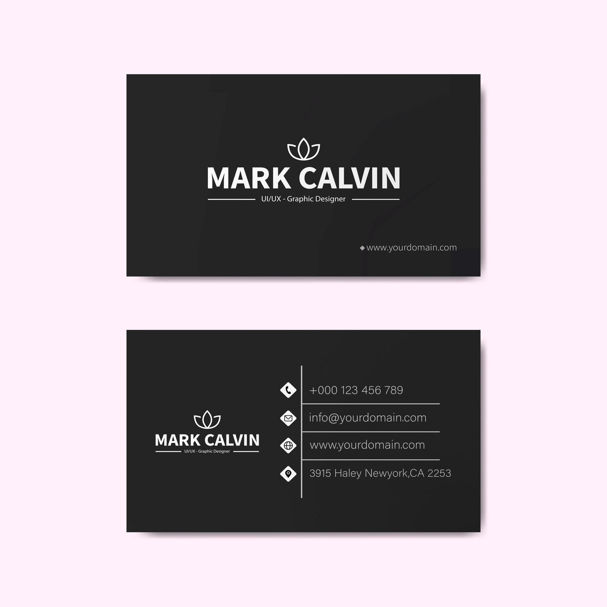 Custom Business Cards, Full-Color Printing, Standard Size (3.5" x 2")