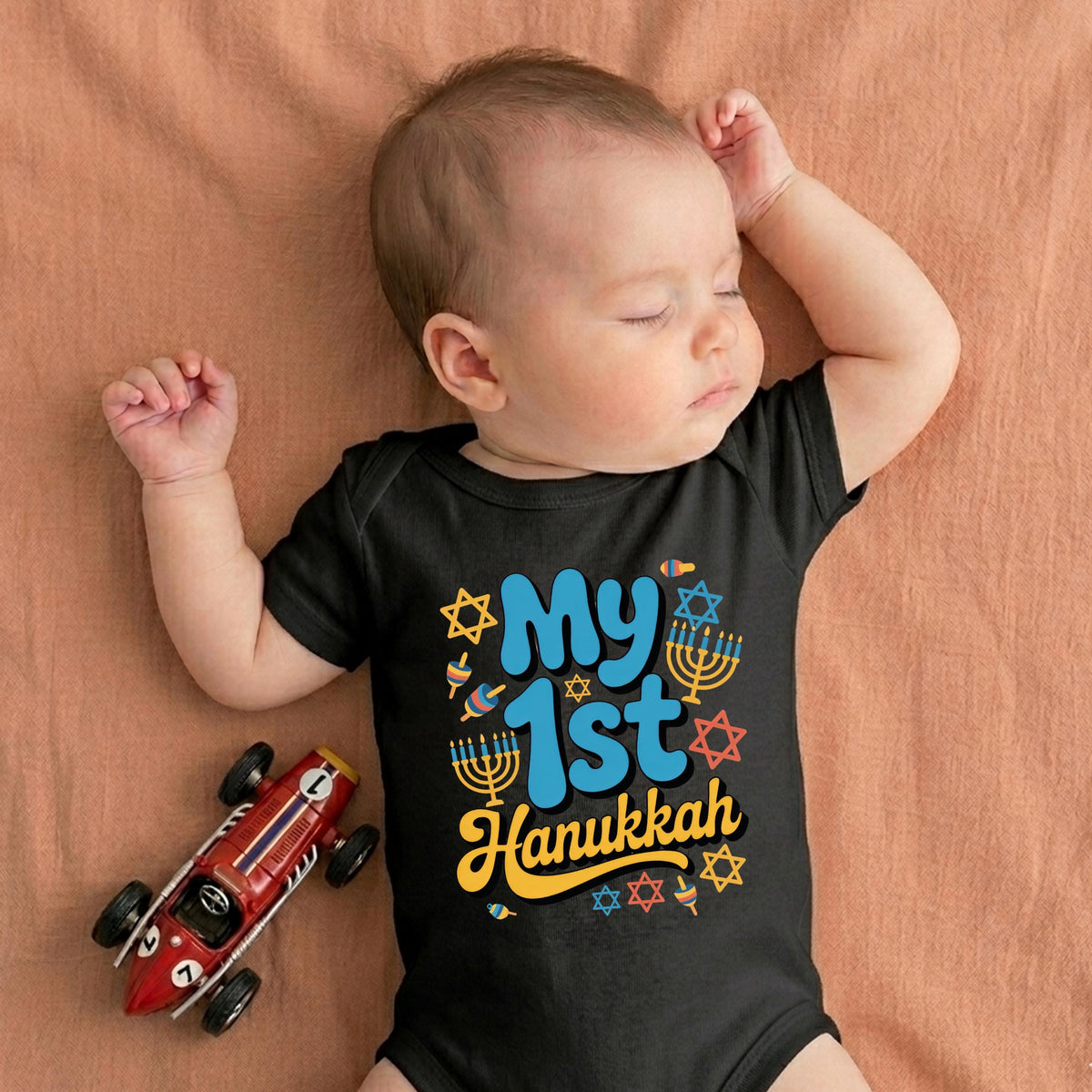 My First Hanukkah T-shirt, Hanukkah Baby Bodysuit, Chanukah Gift Tee