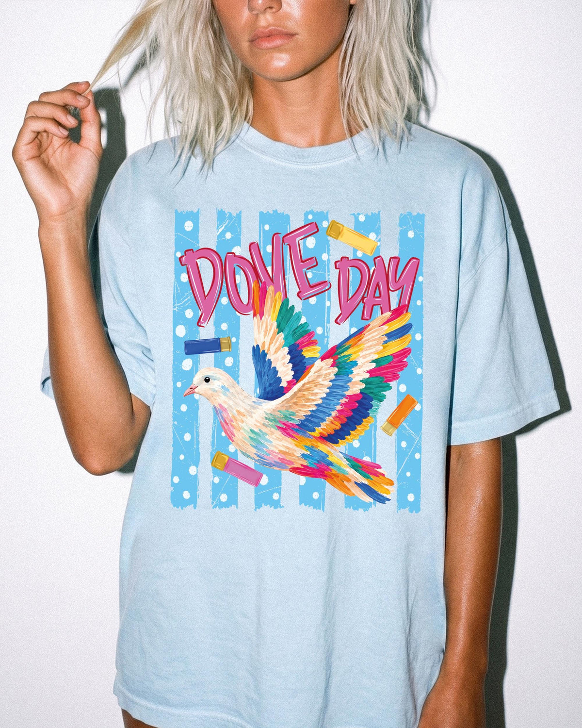 Colorful Dove Day Comfort Colors® Shirt, Hunting Lover Women Tee, Hunting Season Gift