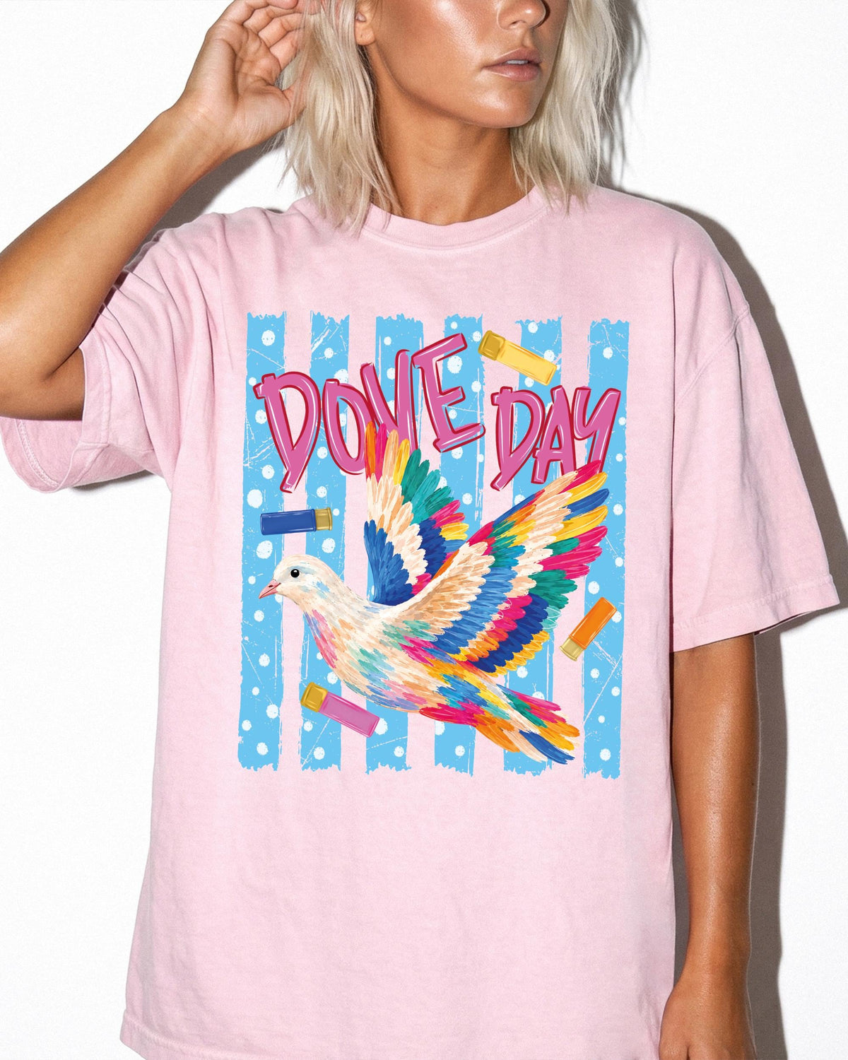Colorful Dove Day Comfort Colors® Shirt, Hunting Lover Women Tee, Hunting Season Gift