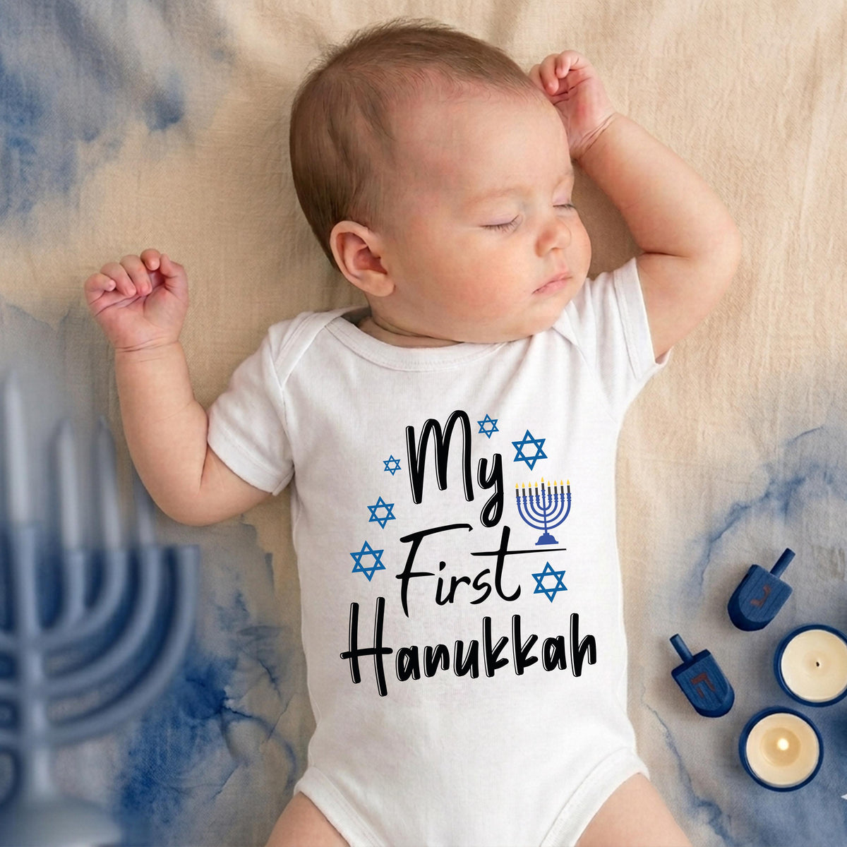 My First Hanukkah Shirt, Chanukah Baby Bodysuit, Hanukkah Gift Tee
