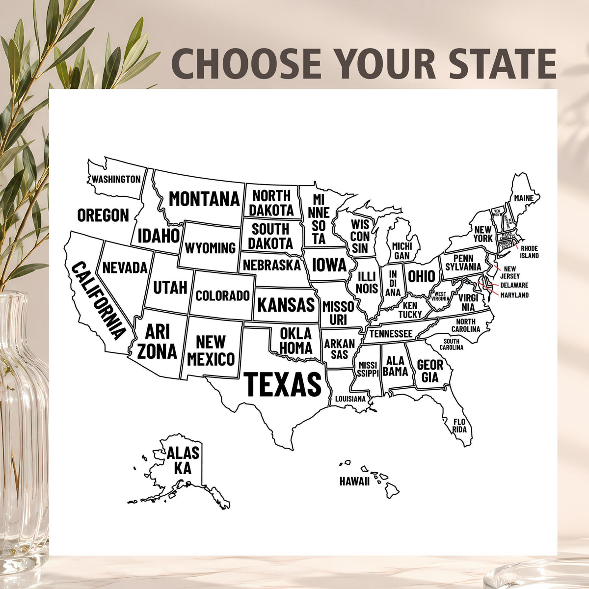 Personalized Long Distance Mug, Custom State Quote Cup, Relationship Gift