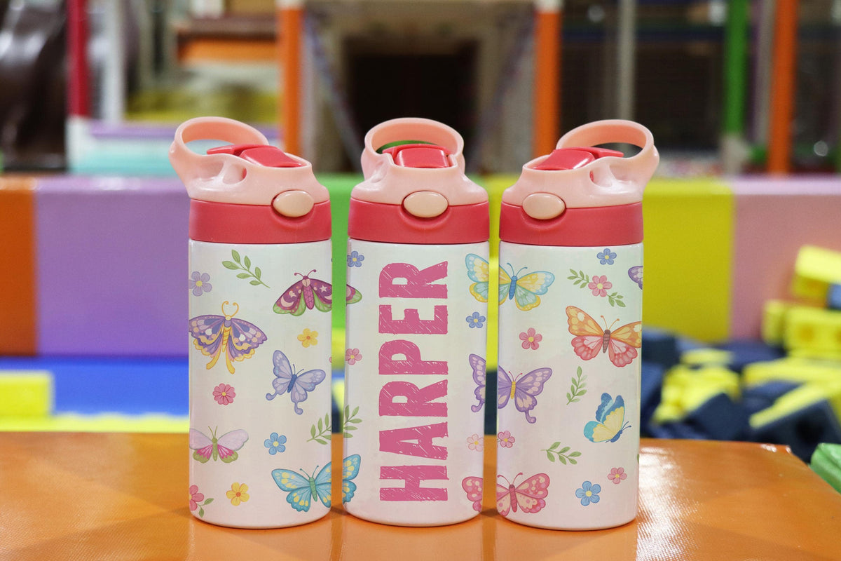 Space and Astronaut Water Bottle For Kids, Custom Car Tumbler, Preschool Drinkware