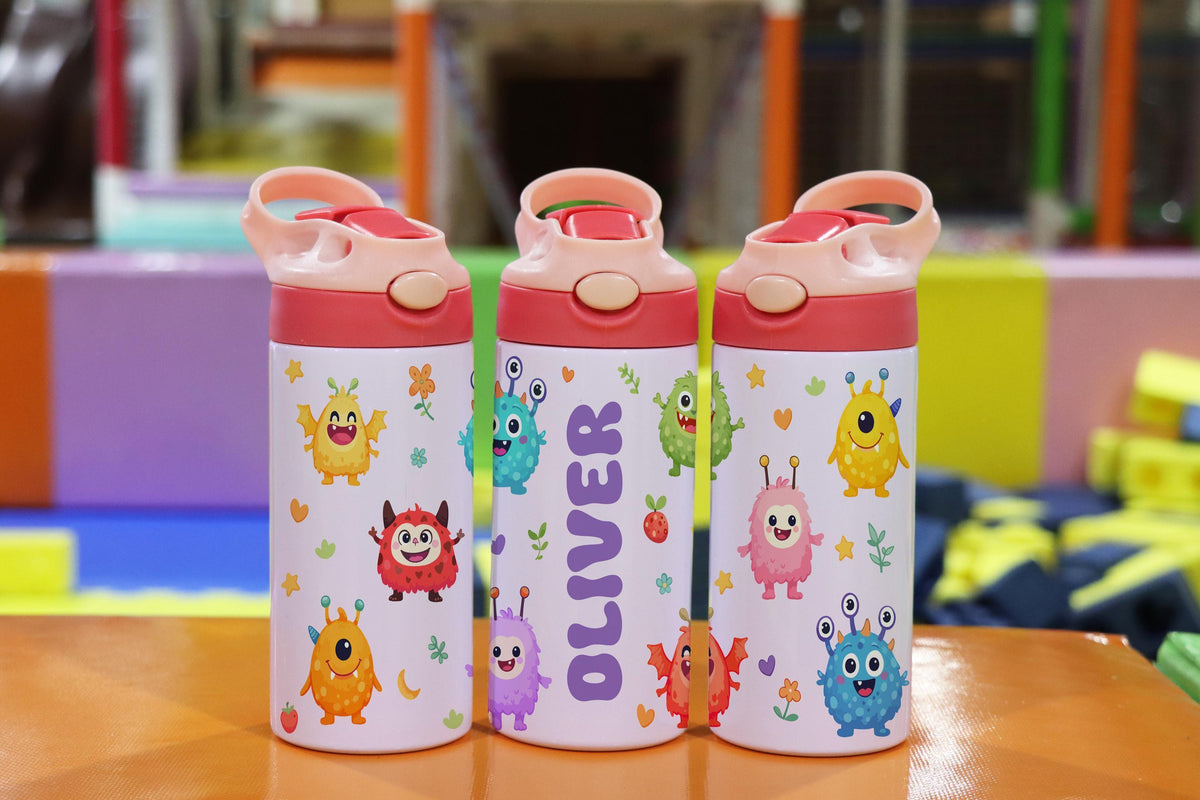 Personalized Kids Ocean Tumbler, Custom Name Sea Life Water Bottle