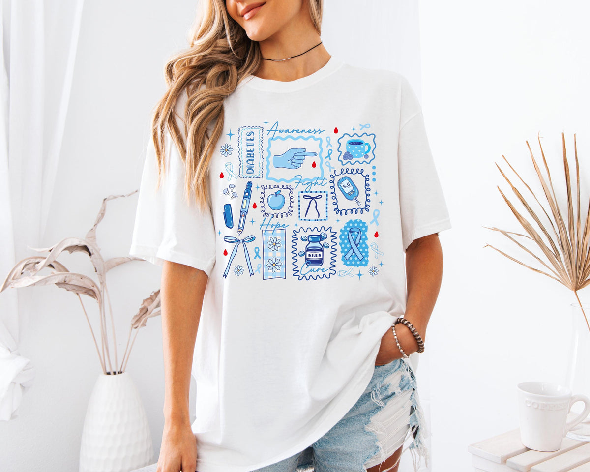 Comfort Colors® Diabetes Awareness Shirt, Diabetic Squad Tee, Insulin Support Tees, Diabetic Warrior T-Shirt