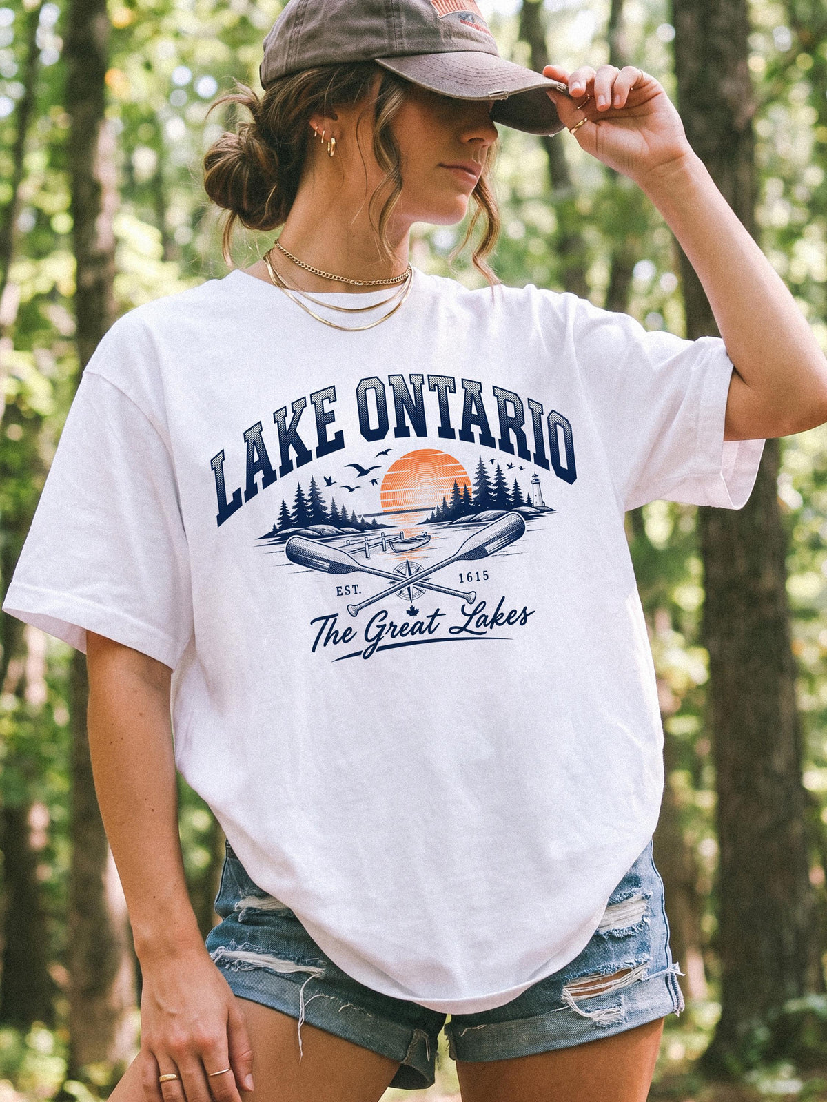 Lake Ontario Sunset Graphic Shirt