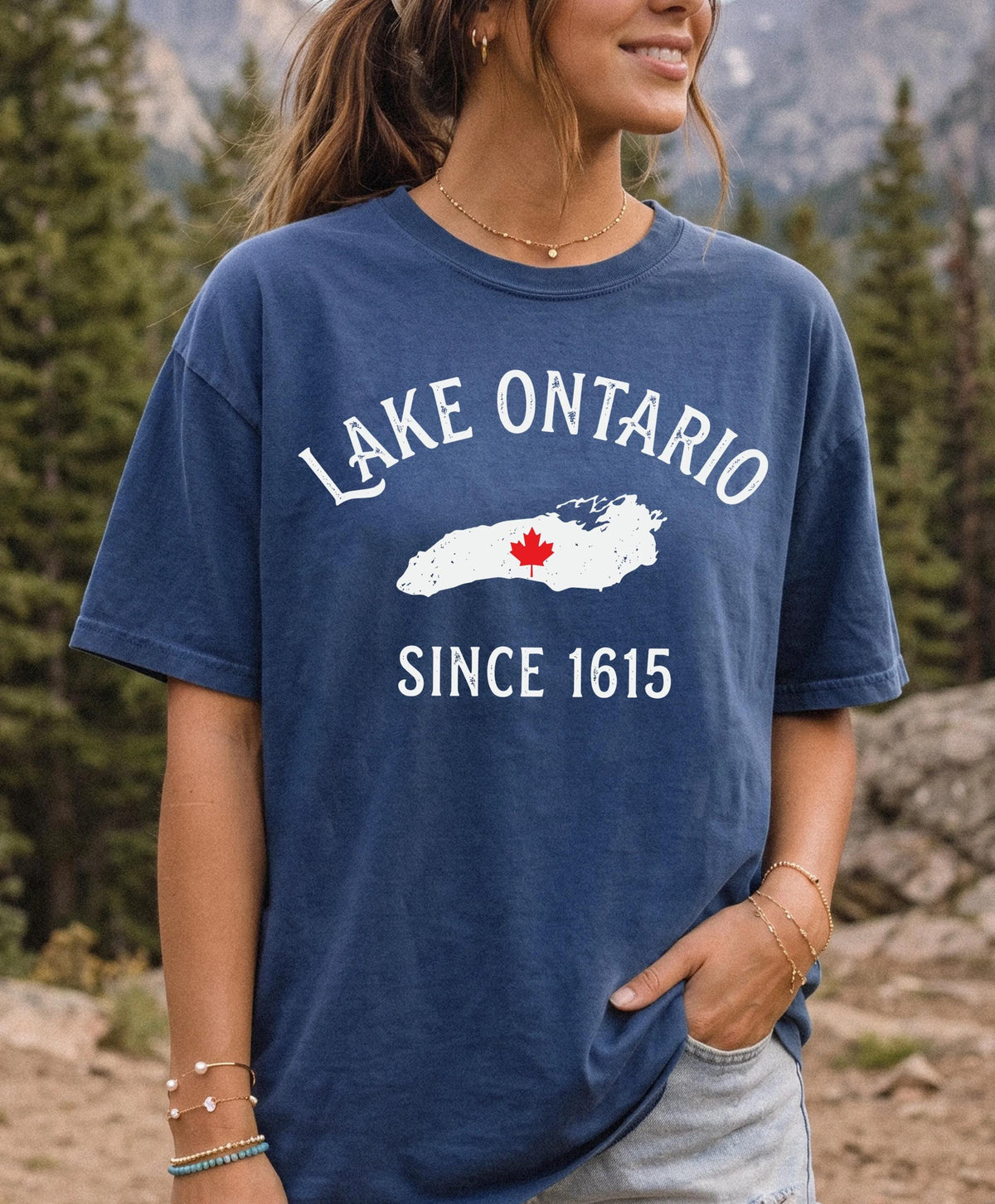 Lake Ontario Map Graphic Shirt