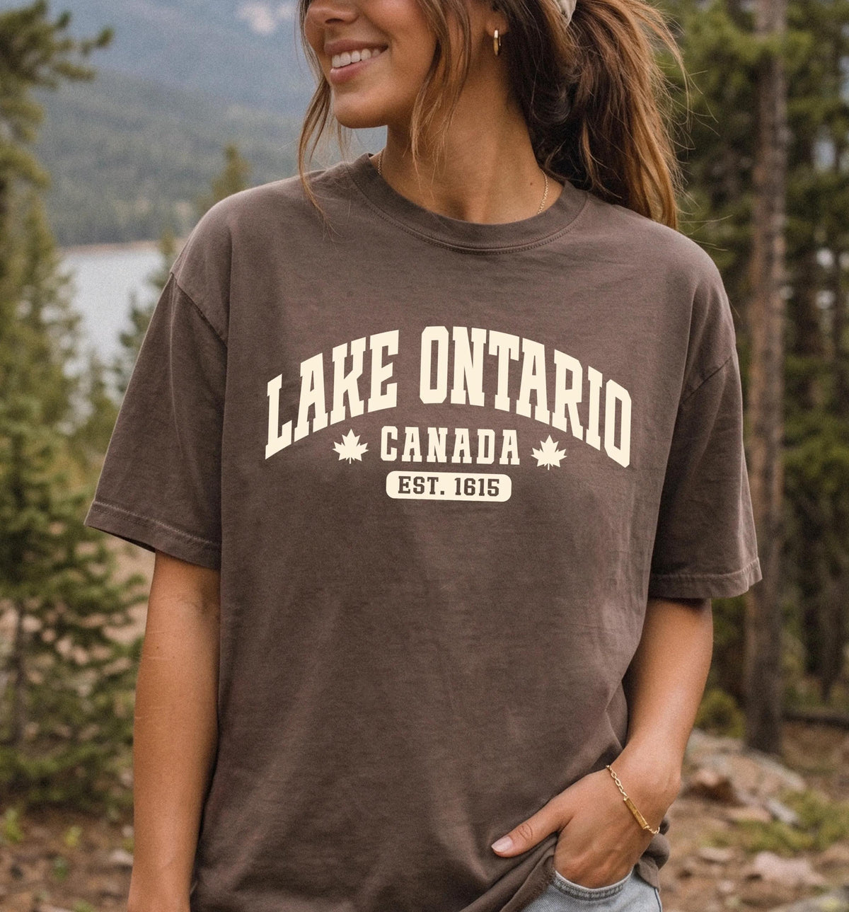 Lake Ontario Collegiate Lettering Shirt