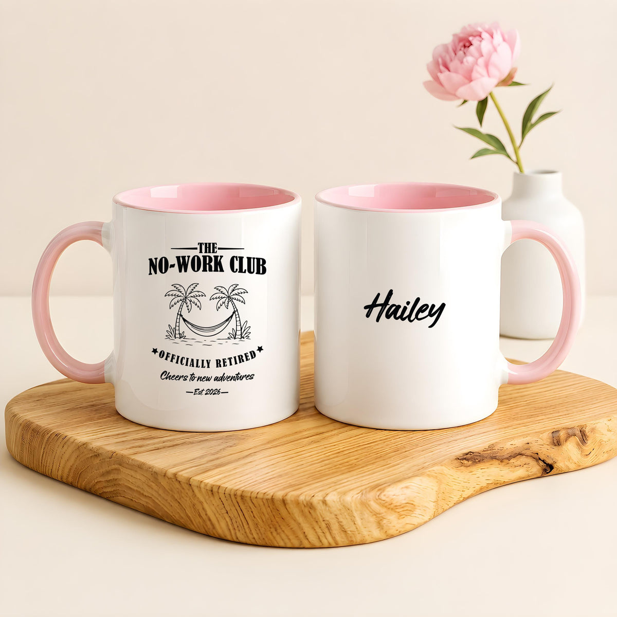 The No-Work Club Retirement Mug, Officially Retired Gift, Funny Coworker Retirement Coffee Cup